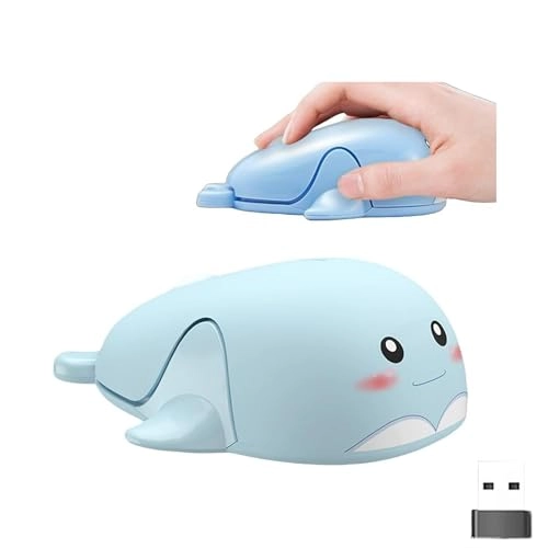 Cute Dolphin Shape Mouse - Wireless
