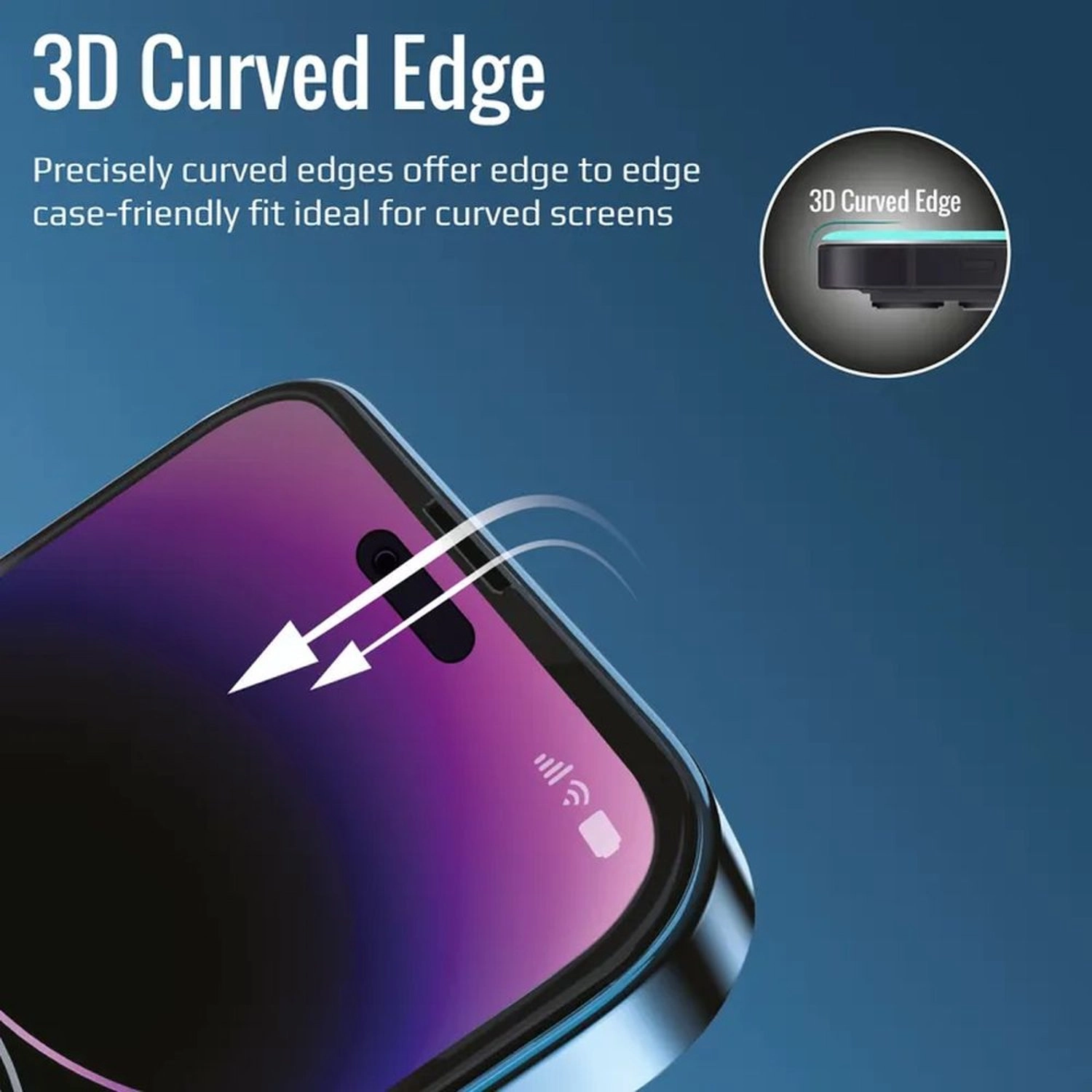 Clear Tempered Glass Screen Protector for iPhone 14 Pro Max