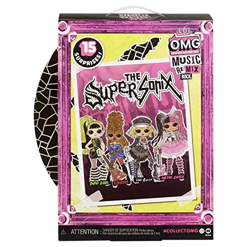 Fame Queen Fashion Doll - Remix Rock 15 SURPRISES Ages 4+