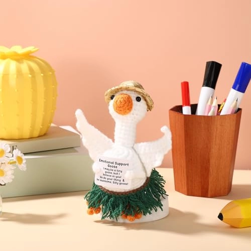 Positive Knitted Goose - 13 x 8 x 0.99 cm