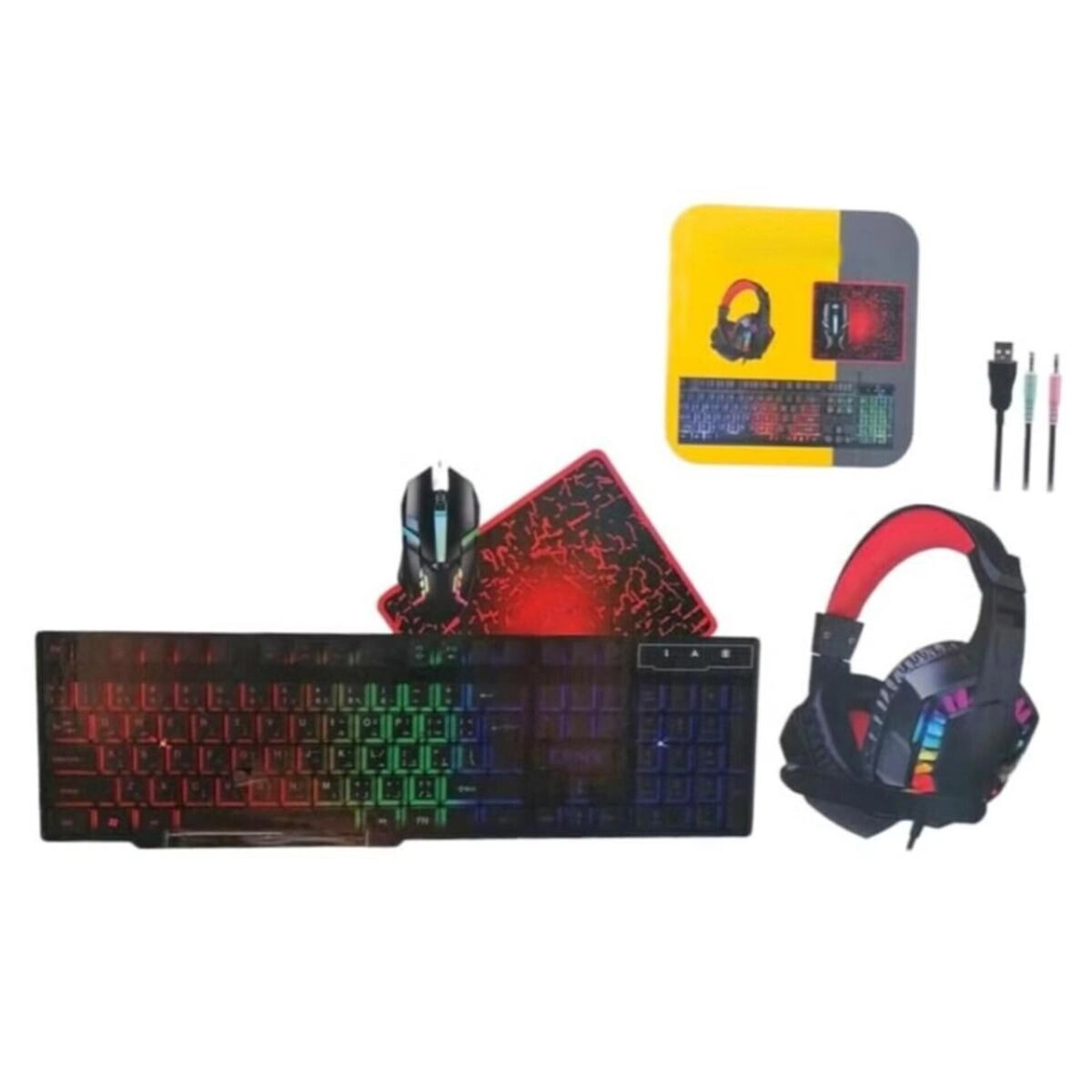 Keyboard + Mouse + Headphones + Mousepad