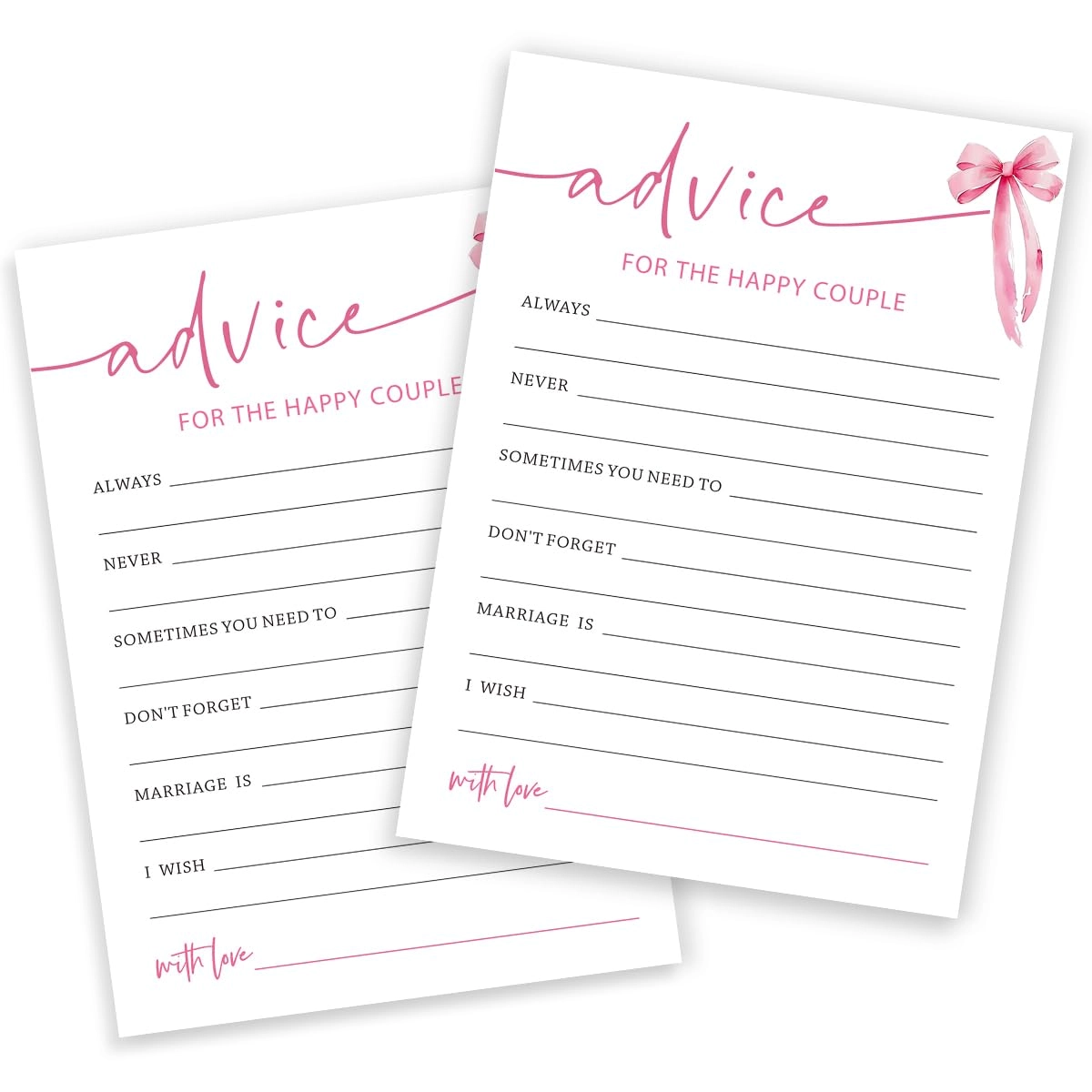 Bridal Shower Bingo - 25 pieces Unisex-Adults