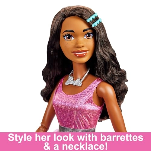 Barbie Fashionistas - 71 cm Iridescent Pink Dress Ages 3+