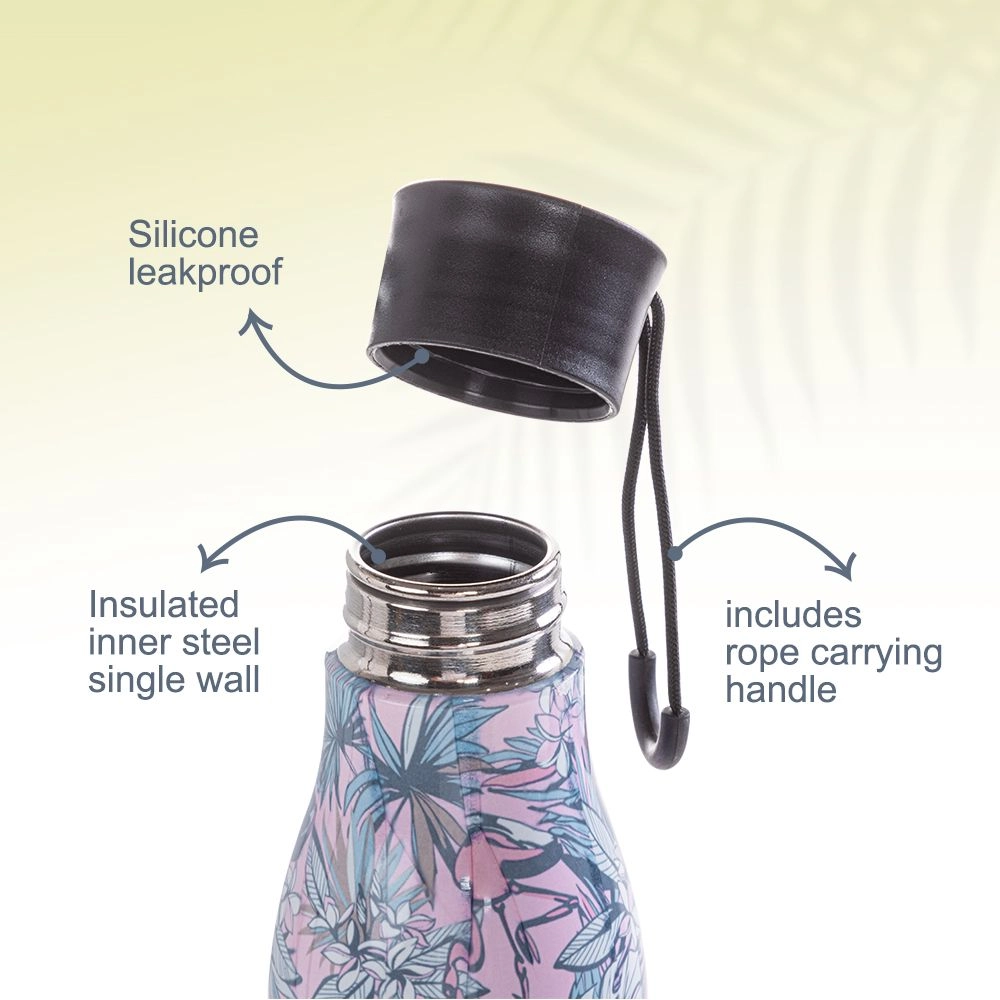 Steel Water Bottle - 760 ml Secure spout lid + Lunch Bag - Insulated