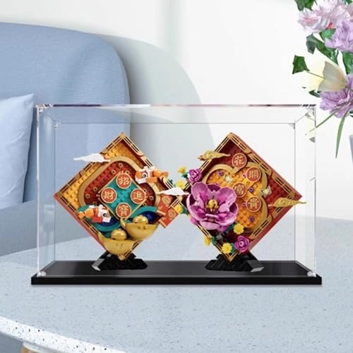 Acrylic Clear Display Case - for LEGO Fortunate Double Model 80110 3mm Dustproof