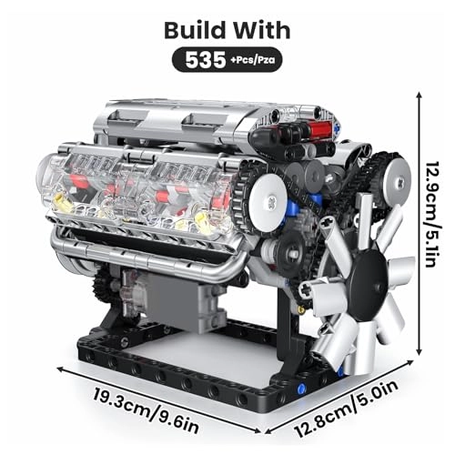 10088 Technik Engine - MOC Petrol Plastic