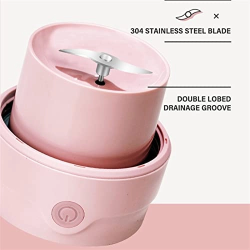 Juicer - Pink Stainless Steel Rechargeable