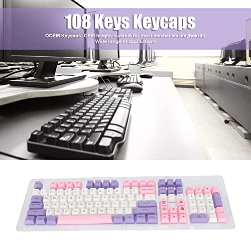Keyboard Keycaps - 108 Keys PBT OEM Height