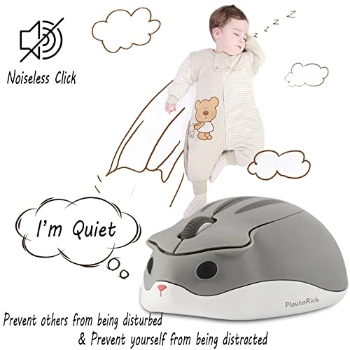 Cute Hamster Shaped Animal Mouse - Wireless