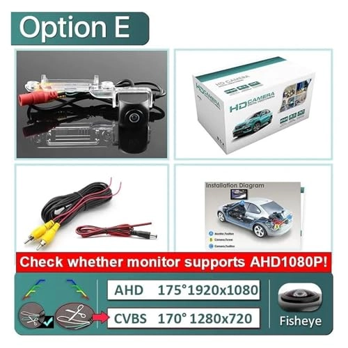 Wide View Vehicle Back up Camera - Night Vision Wire 1920x1080P