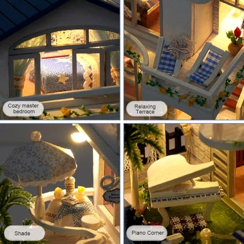 Miniature Wooden Dollhouse