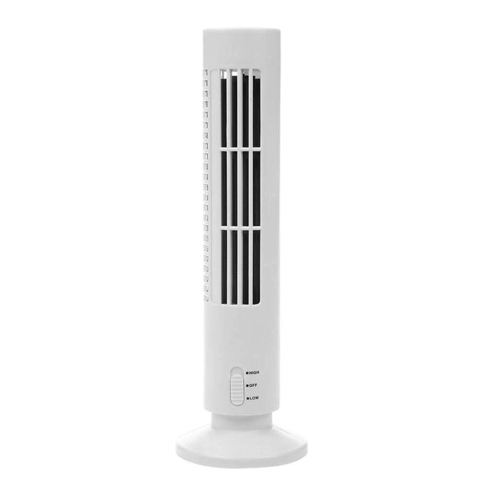 Whoasyst Mini USB Vertical Bladeless Air Conditioner - USB Portable White