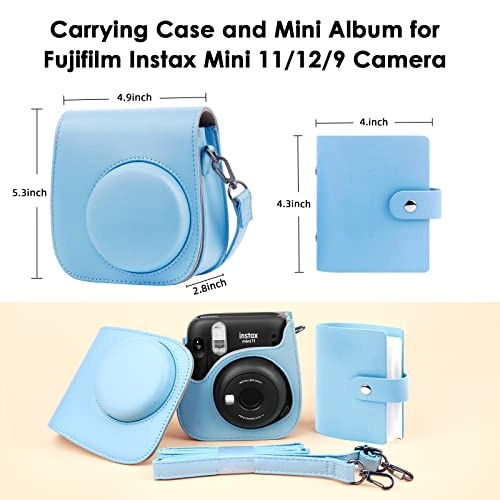 Camera Case - PU Leather Mini 11 + Photo Album - 52 pockets