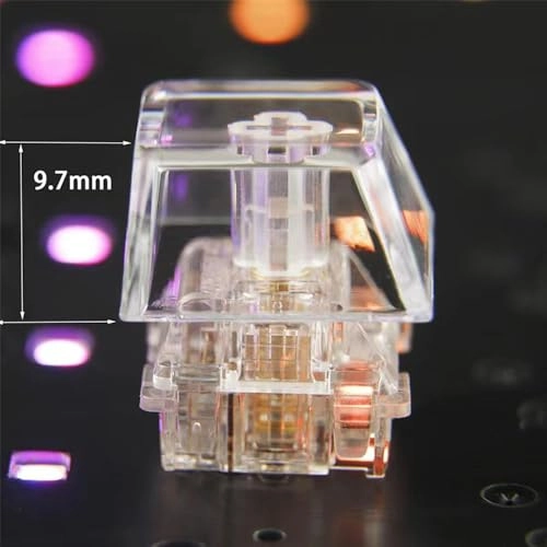 Blank Keycaps - 1U Cherry R4 20pcs Transparent