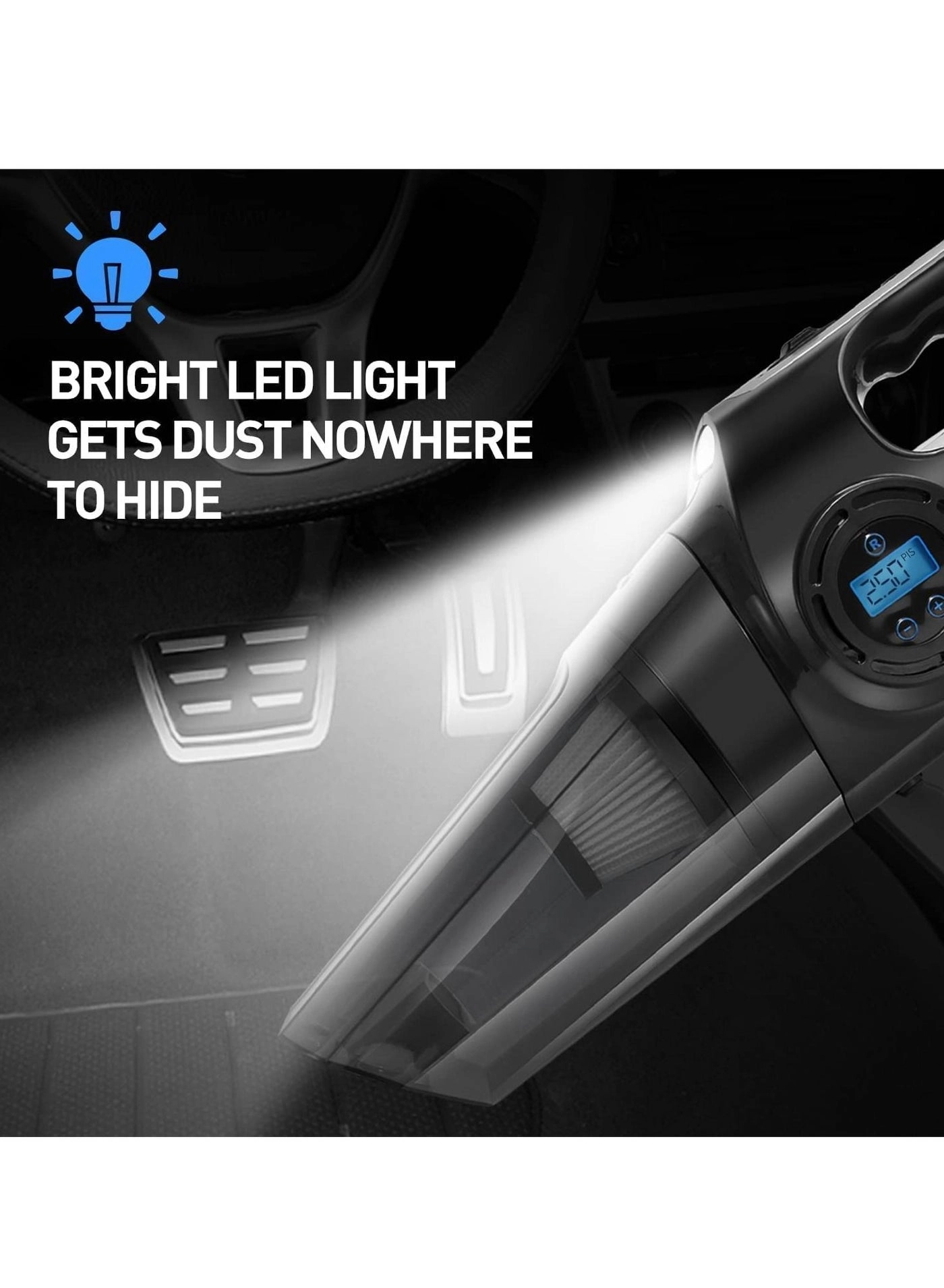 Handheld Vacuum Cleaner - 120W 12V 13 FT Cord