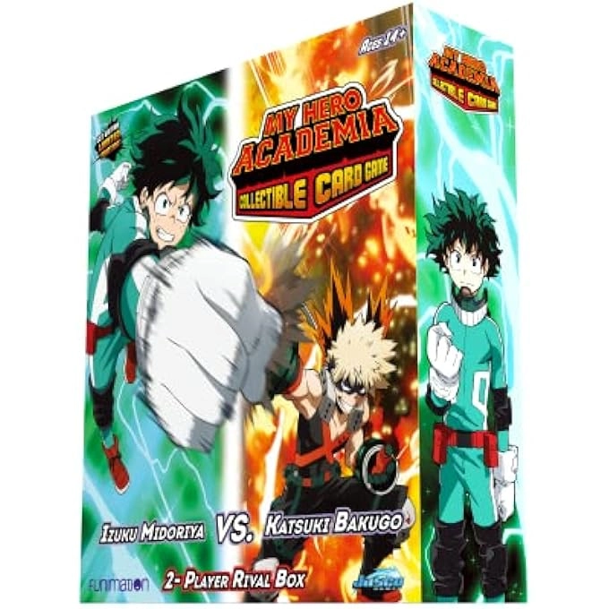 My Hero Academia Collectible Card Game Izuku Midoriya vs. Katsuki Two Player Rival Decks - 104-card starter set