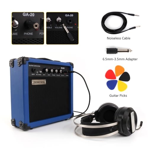 20W Pro Electric Guitar Amplifier - 5-inch Headphone jack