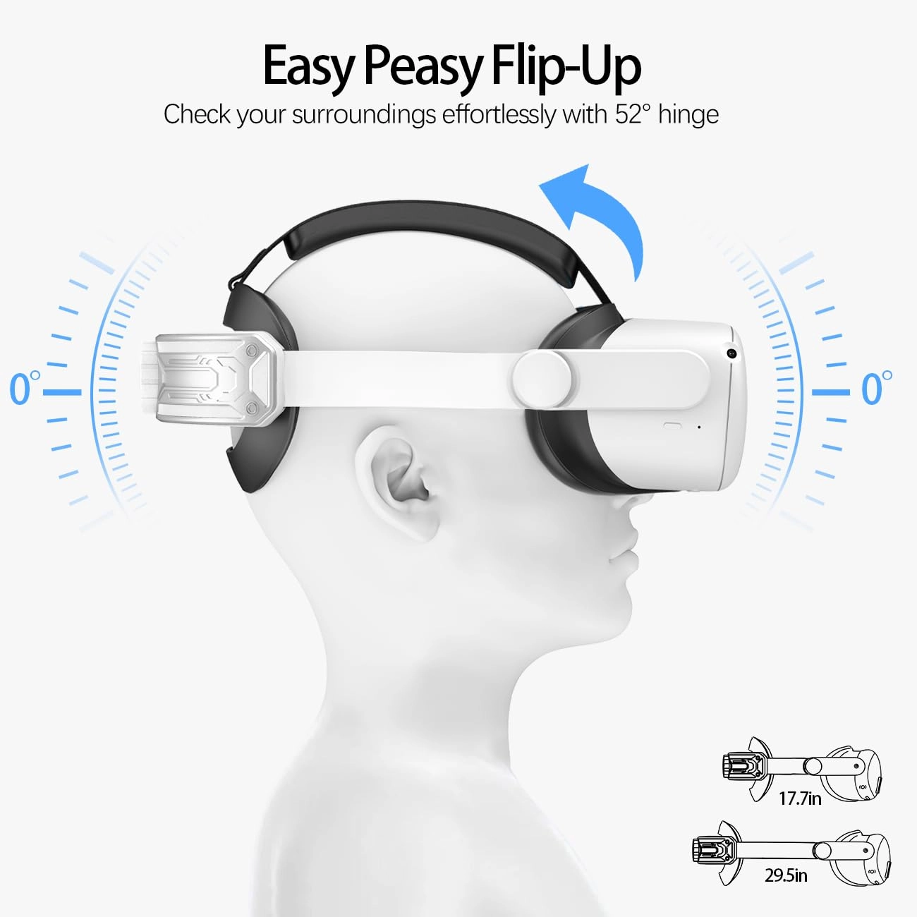 Comfort Head Strap - Meta Quest 2 Adjustable White