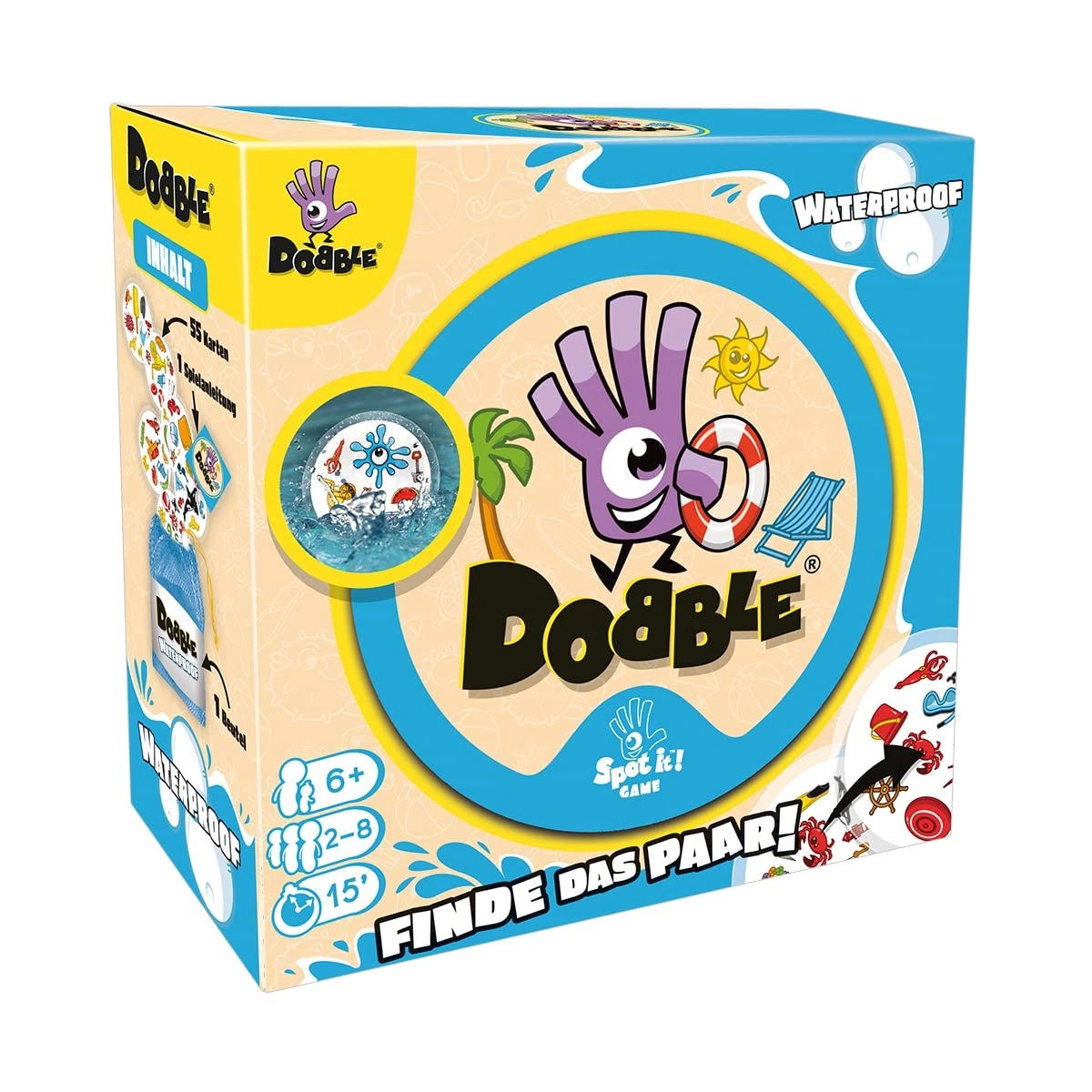 ZYGOMATIC Dobble Waterproof - Card Game (German)