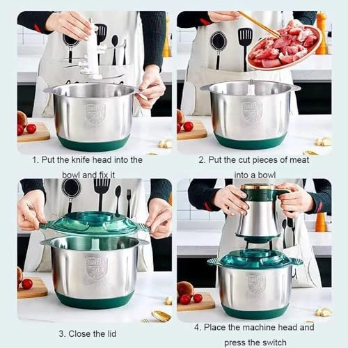 electric food chopper - 2L 500W Green