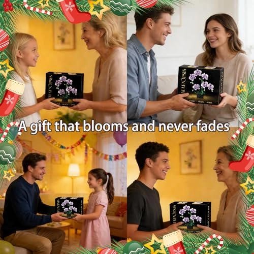 Orchid Building Block Set (13115) - Phalaenopsis Compatible with Lego