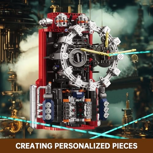 10187 Technic Mechanical Engine Clock - Remote Controlled App Control