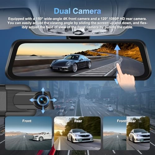 Rear View Mirror Camera - 4K + Backup Camera