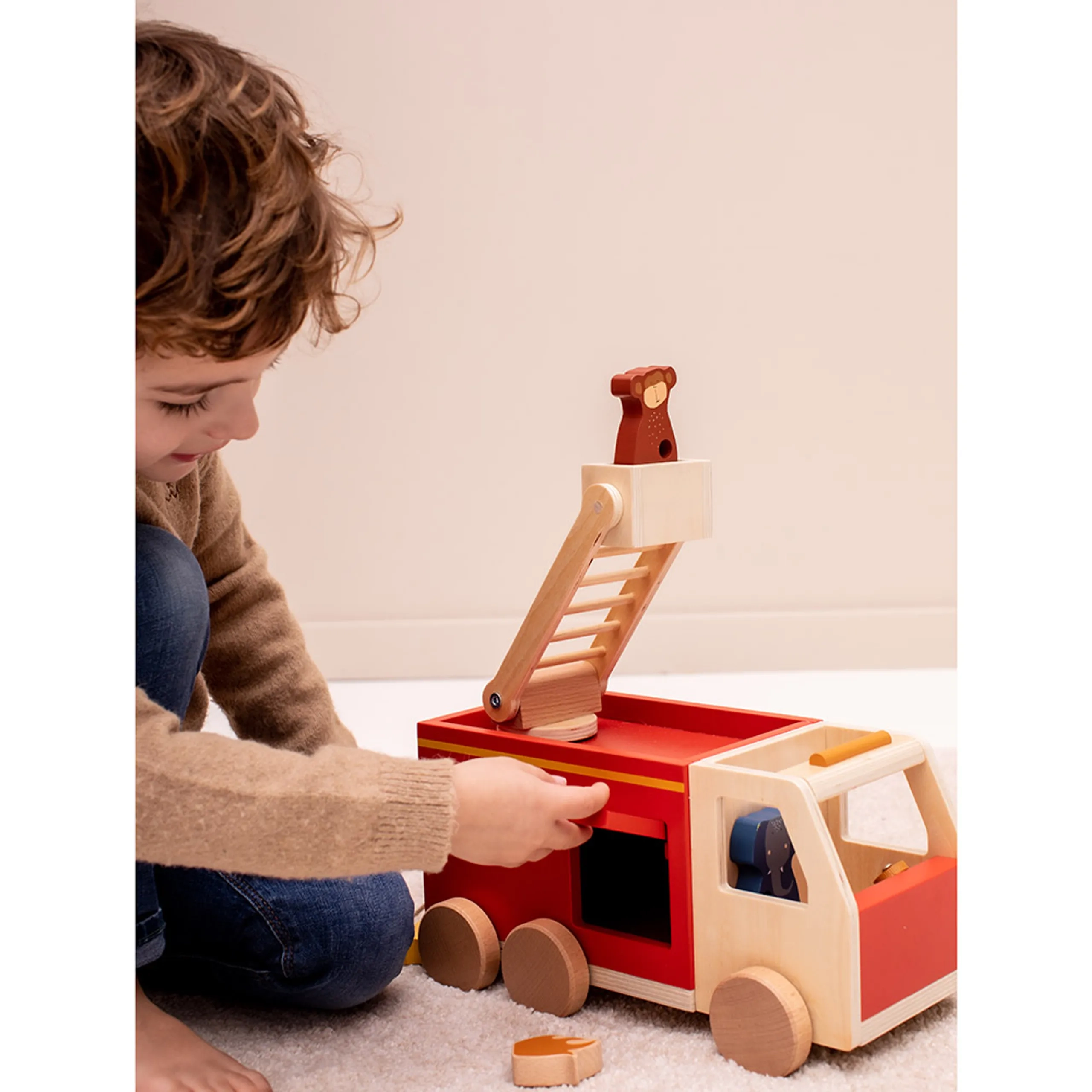 Wooden Fire Truck