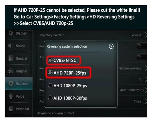 Rear View Parking Camera - Night vision 728(H) * 492(V)