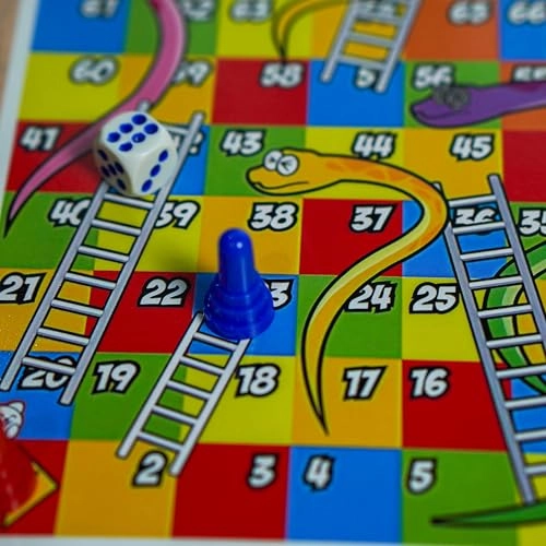 Premium 3-in-1 Fastest Finger First - Sling Puck Chess Ludo Snake & Ladder