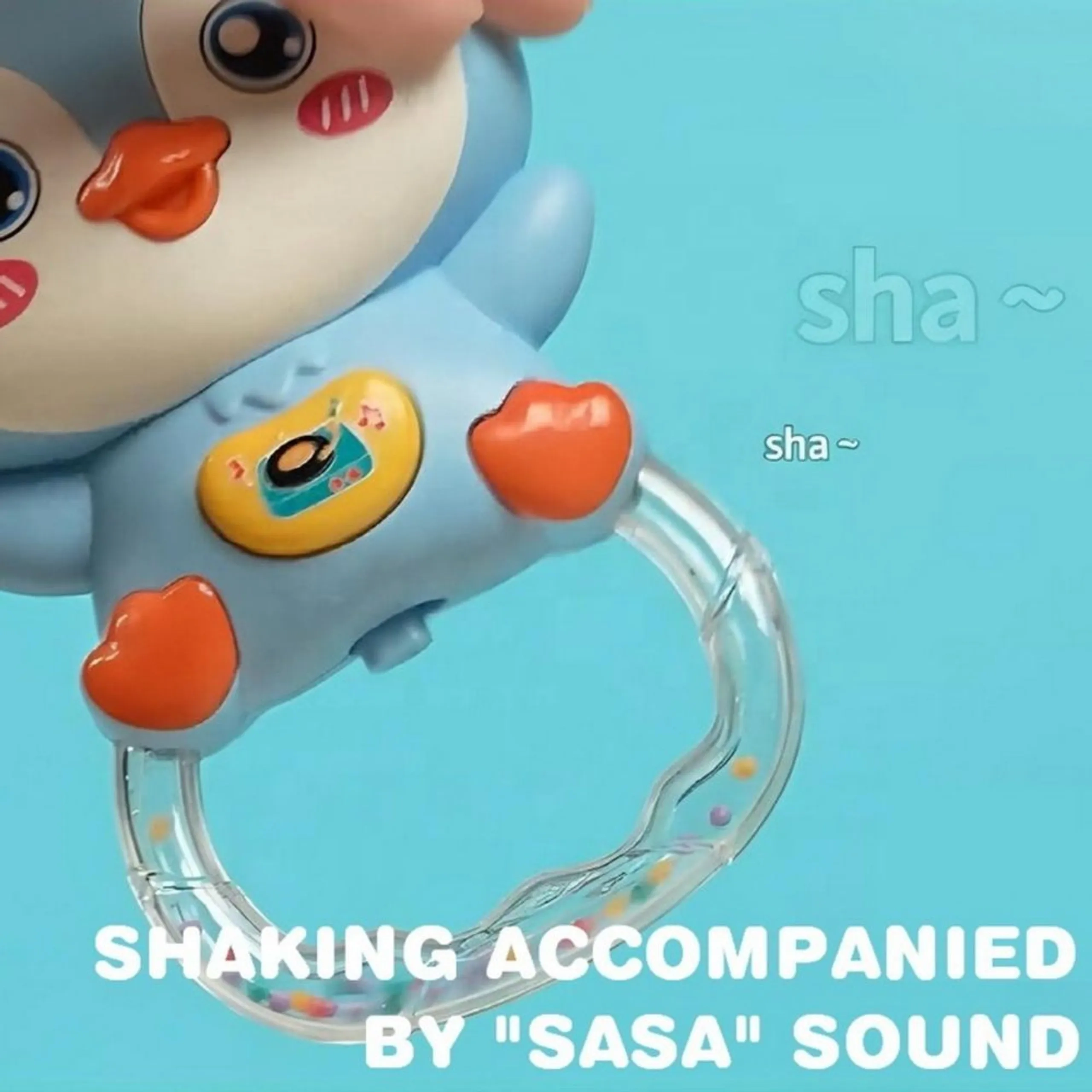 Stuffed Animal Rattle Bar Toy - 3 months Soft plush Rabbit