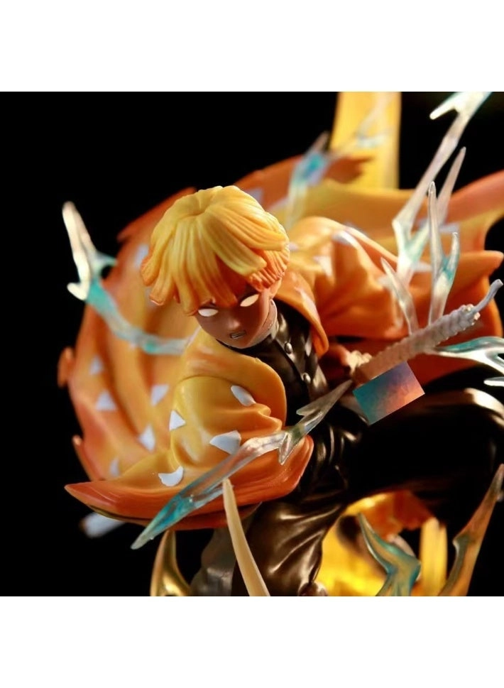 Zenitsu Agatsuma Double Head Sculpture - PVC