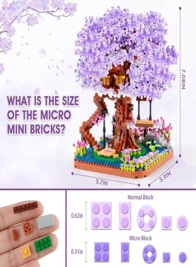 Cherry Blossom Bonsai Tree - Micro Building Set