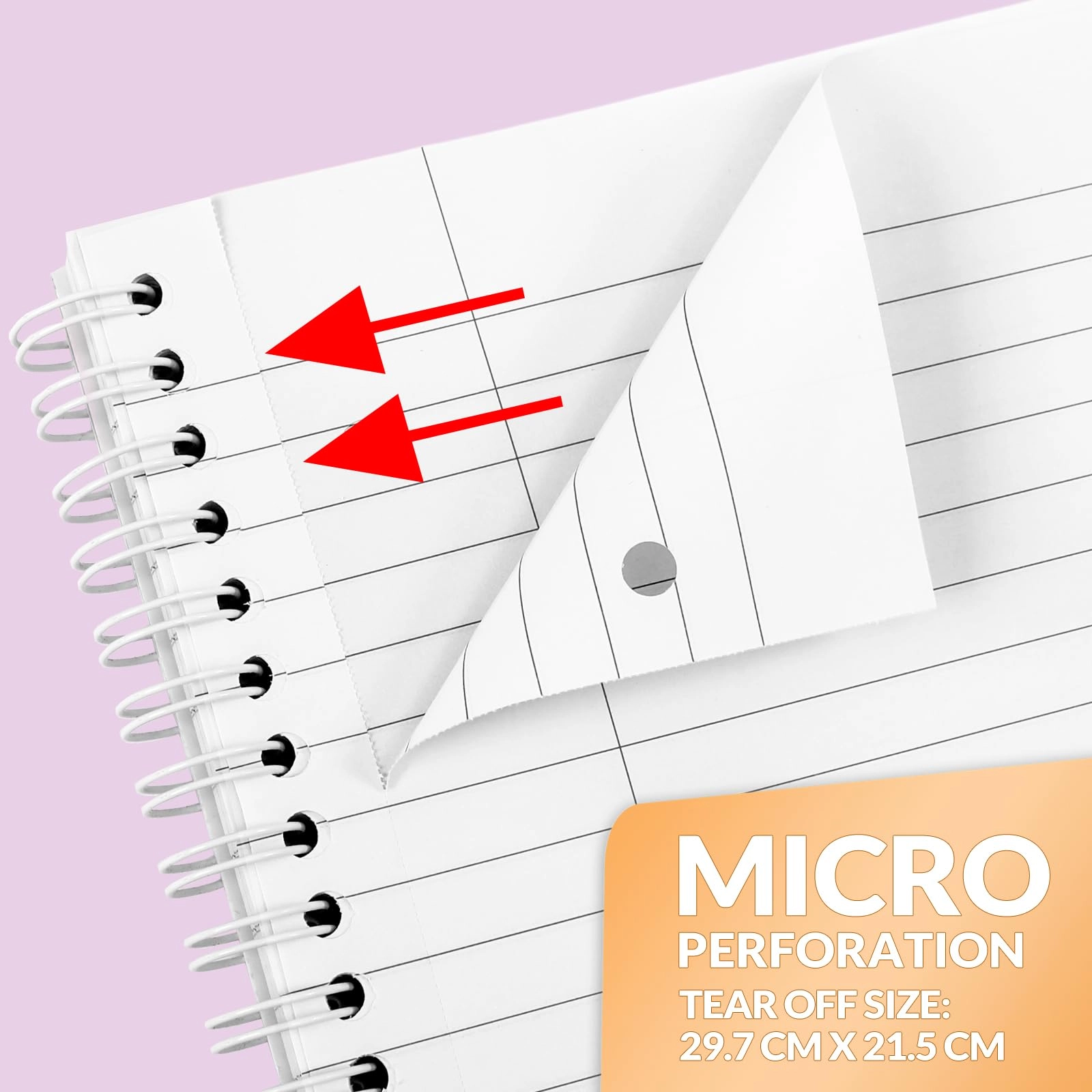 Notebook A4 Spiral - Lined 100 Sheets