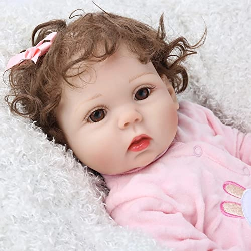 Rebirth Doll - 19 Inch 48cm Vinyl Curly Hair