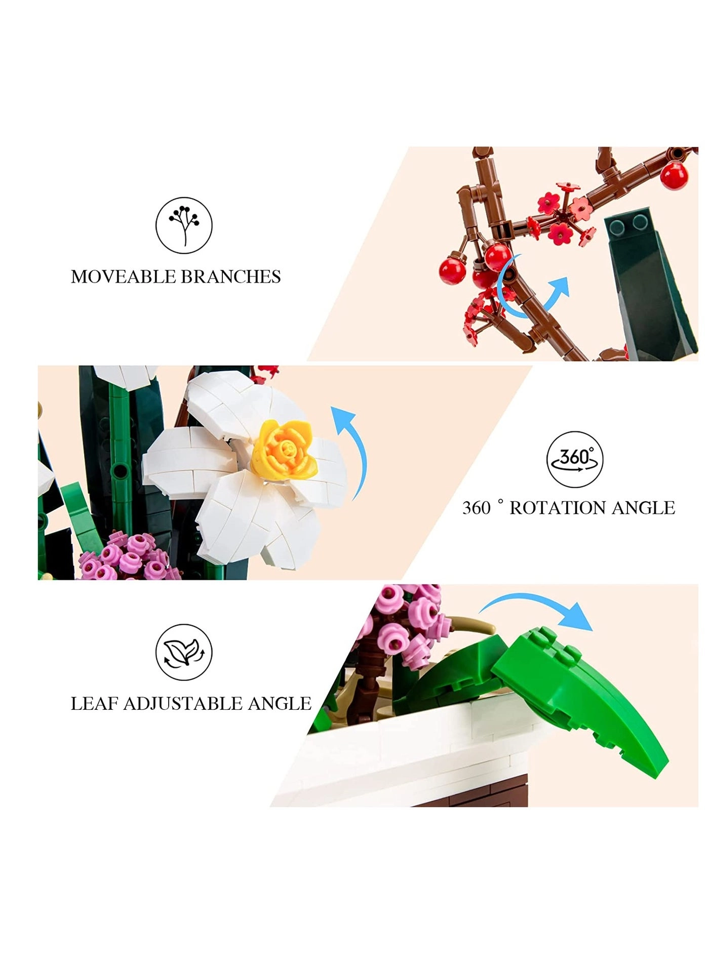 Flowers Botanical Collection - 830 PCS Bonsai