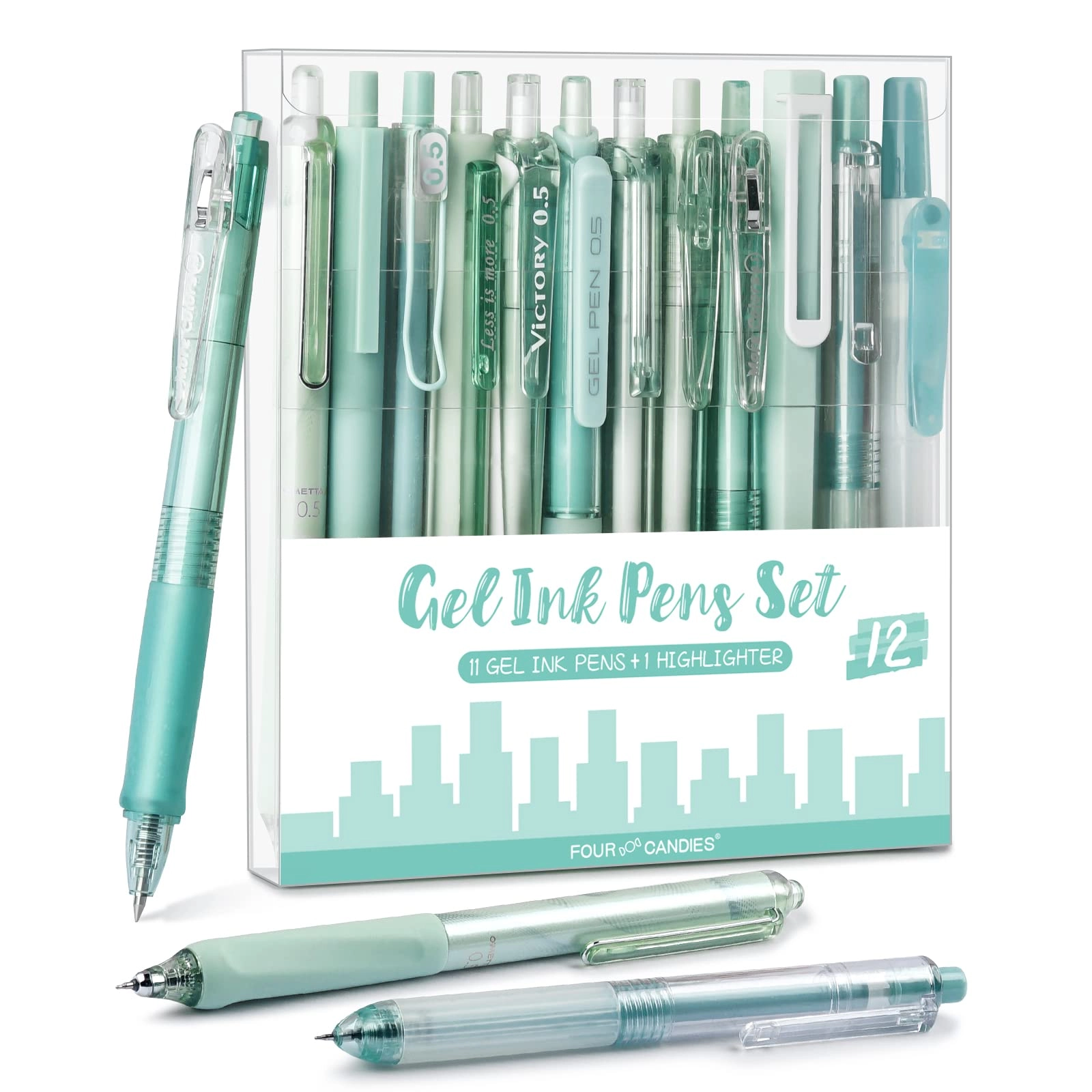 Gel Pen Set - 12Pack 0.5mm