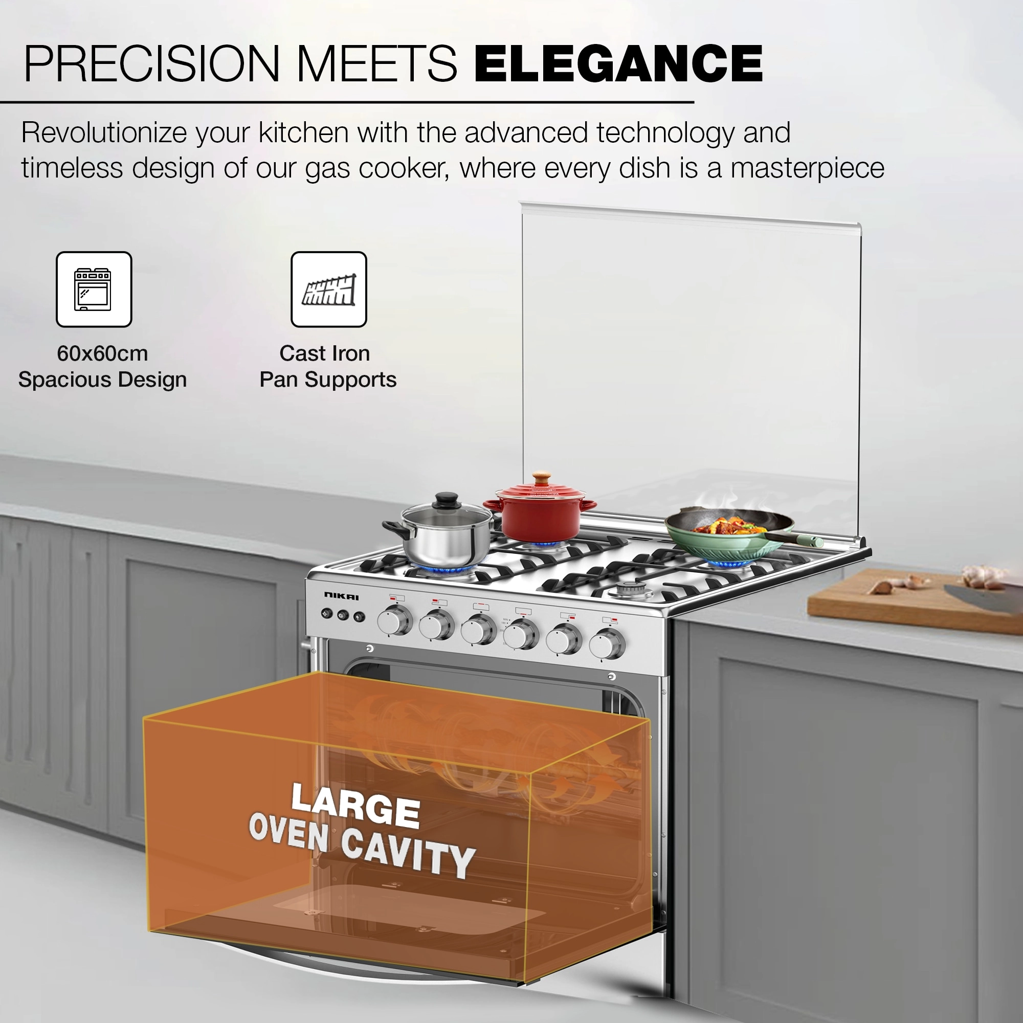 U6070EG GAS Cooker