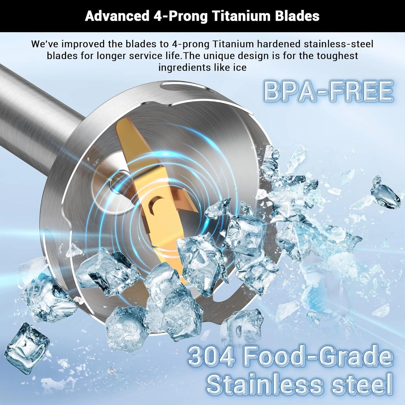 Immersion Blender - 3-in-1 Turbo Mode