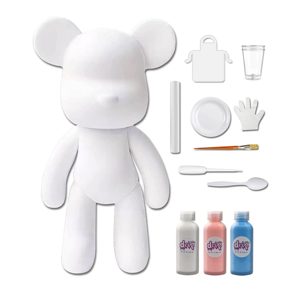 DIY Fluid Paint Bear - Complete Kit 23 cm