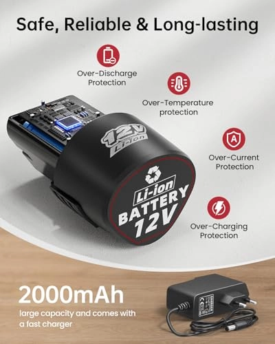 Cordless Screwdriver - 2000mAh