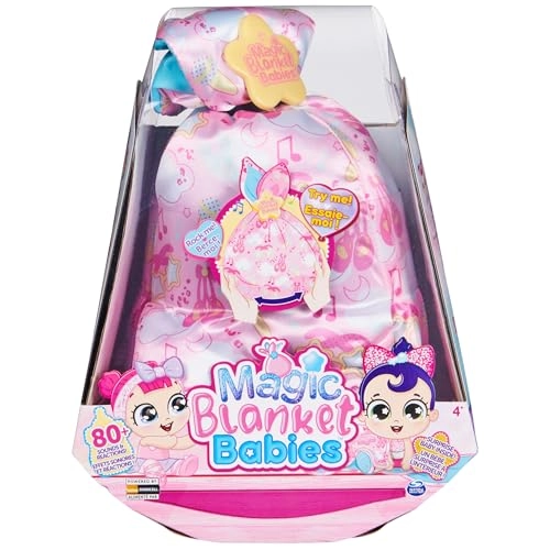 Surprise Plush Baby Doll - 9-inch Pink Blanket Over 80 Sounds Ages 4+