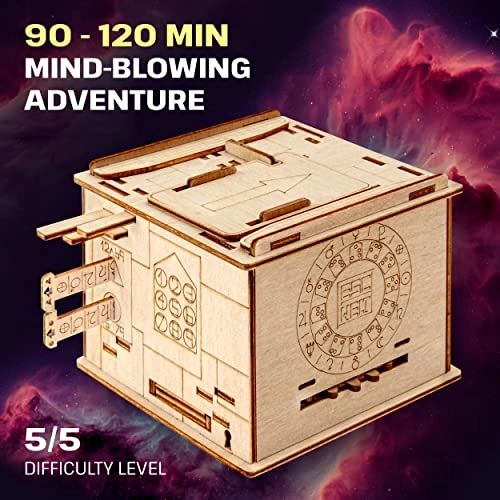 Space Box - Birch Wood 96 Piece 2 Secret Compartments