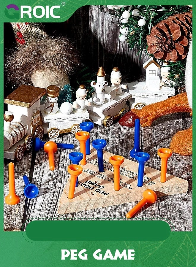 Triangle Peg Game - 4 Sets Travel Size Educational