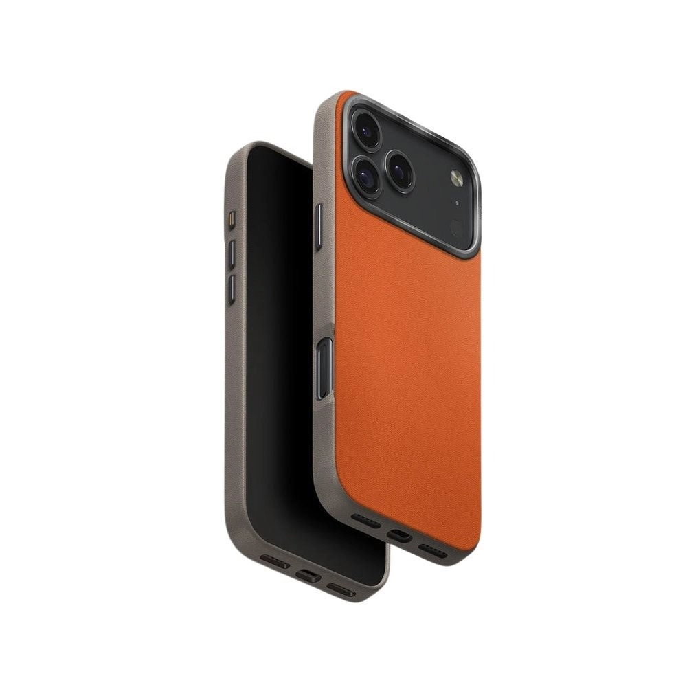 Uniq Lyden Ds Slim Case Verda vegan leather for iPhone 17 Pro Max
