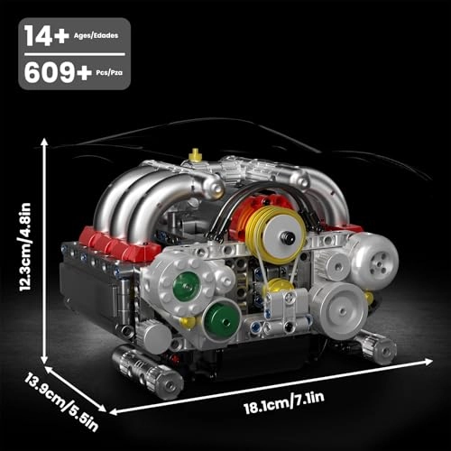 Mini V8 Engine Kit - 609 pcs for ages 14+
