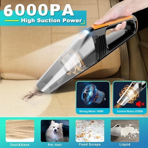 Handheld Car Vacuum Cleaner - 4000mAh