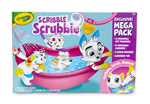 Scribble Scrubbie Pets - 3+ years 12 pcs