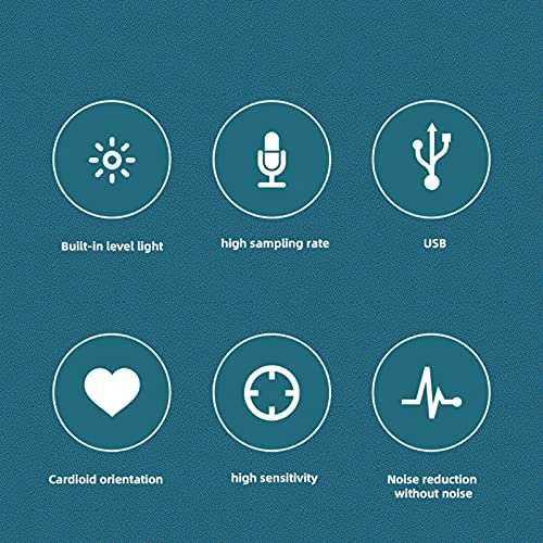 Condenser USB Microphone - Cardioid Mute Fill Light