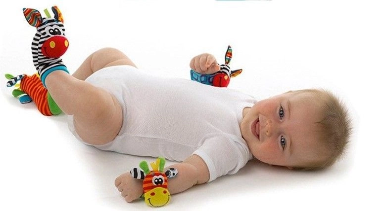 Wrist Rattle & Foot Finder Socks - 1+ Animal designs
